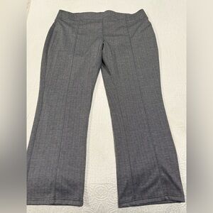 Ophelia Roe black gray pattern pull on pants trousers 2X